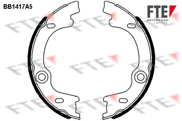 Brake Shoe Set, parking brake (BB1417A5)