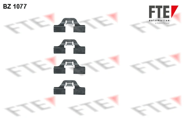 Accessory Kit, disc brake pad (BZ1077)