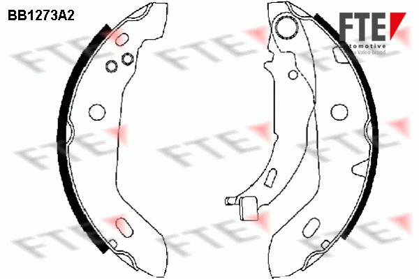 Brake Shoe Set (BB1273A2)
