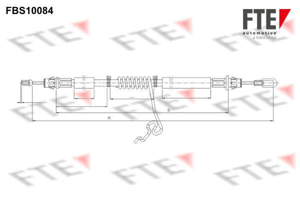 Cable Pull, parking brake (FBS10084)