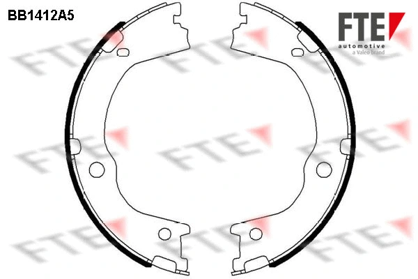 Brake Shoe Set, parking brake (BB1412A5)