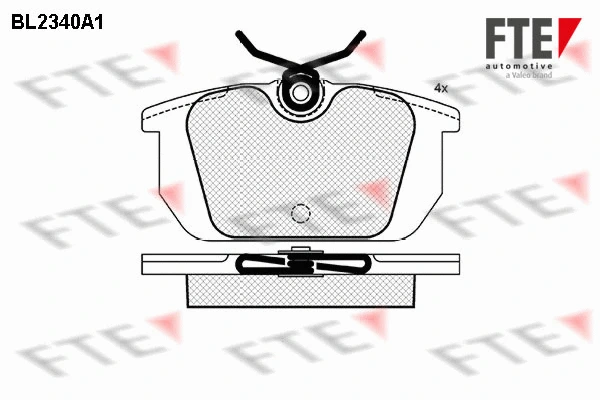 Brake Pad Set, disc brake (BL2340A1)