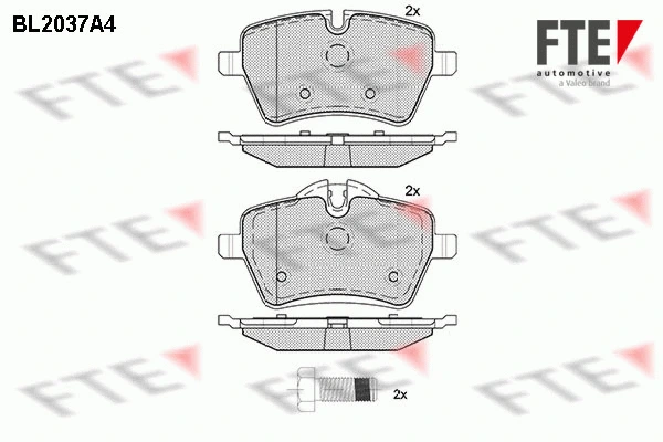 Brake Pad Set, disc brake (BL2037A4)
