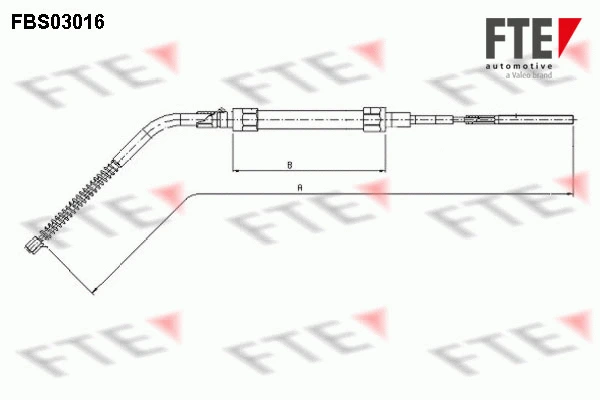 Cable Pull, parking brake (FBS03016)
