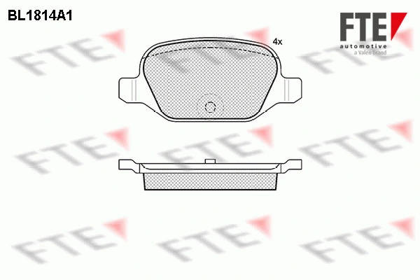 Brake Pad Set, disc brake (BL1814A1)