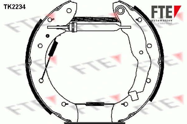 Brake Shoe Set (TK2234)