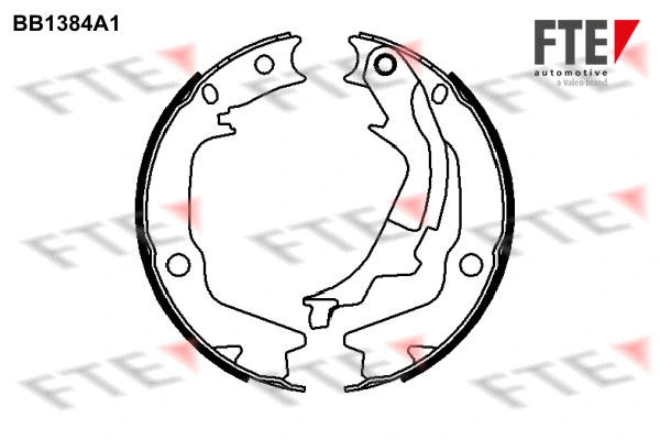 Brake Shoe Set, parking brake (BB1384A1)