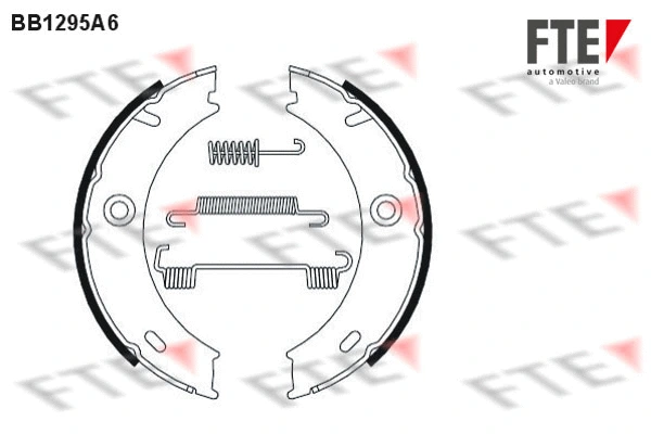 Brake Shoe Set, parking brake (BB1295A6)