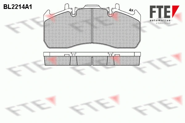 Brake Pad Set, disc brake (BL2214A1)