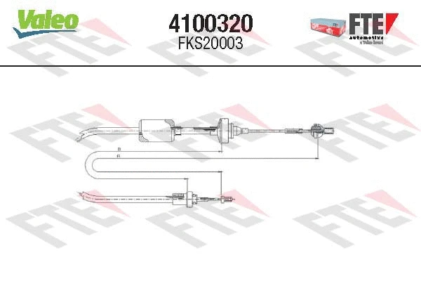 Cable Pull, clutch control (4100320)