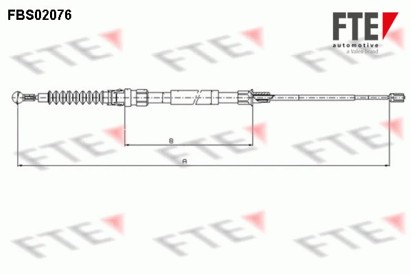 Cable Pull, parking brake (FBS02076)