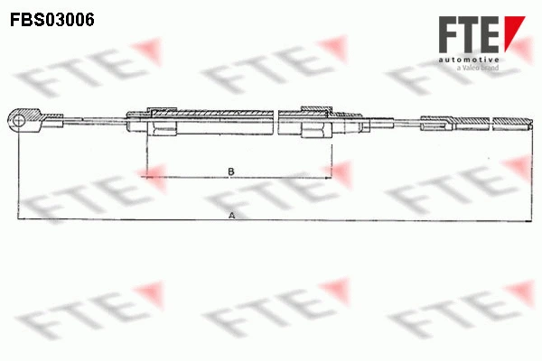 Cable Pull, parking brake (FBS03006)