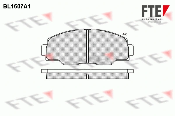 Brake Pad Set, disc brake (BL1607A1)