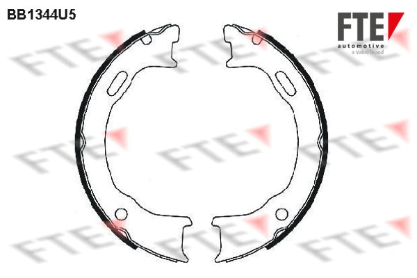 Brake Shoe Set, parking brake (BB1344U5)