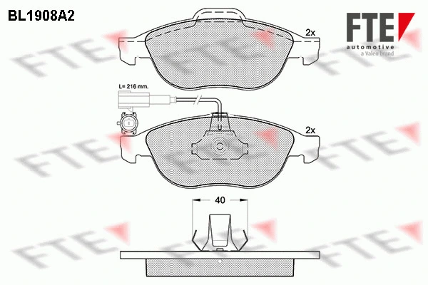 Brake Pad Set, disc brake (9010497)