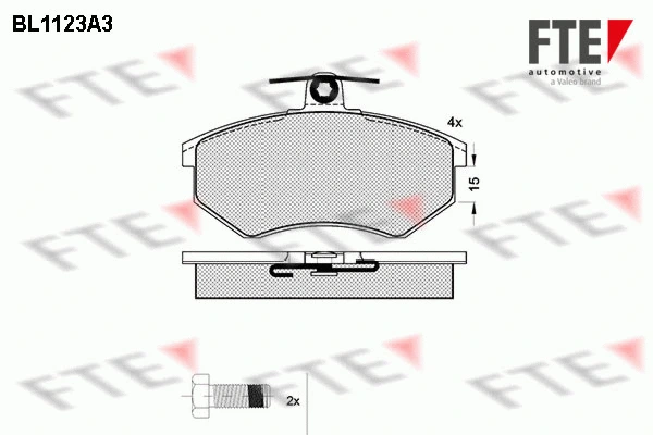 Brake Pad Set, disc brake (BL1123A3)