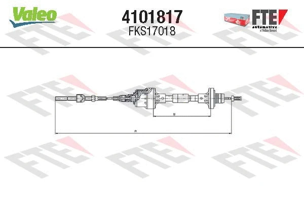 Cable Pull, clutch control (4101817)