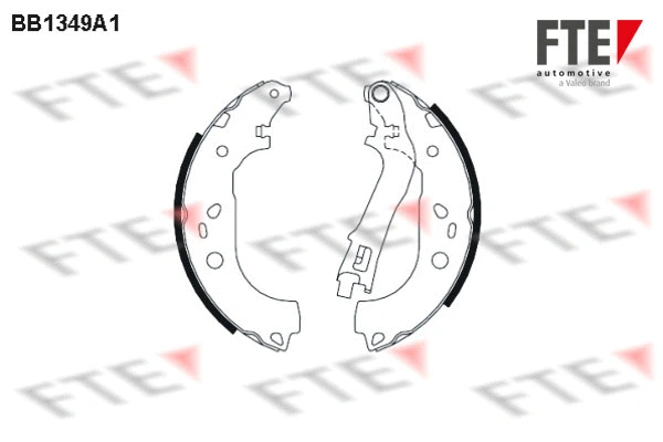 Brake Shoe Set (BB1349A1)