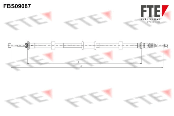 Cable Pull, parking brake (FBS09087)