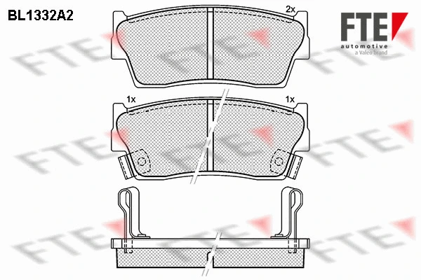 Brake Pad Set, disc brake (BL1332A2)