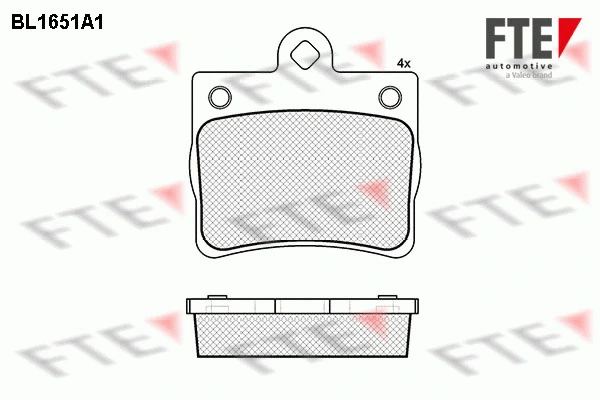 Brake Pad Set, disc brake (BL1651A1)