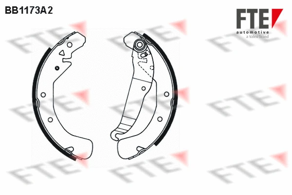 Brake Shoe Set (BB1173A2)