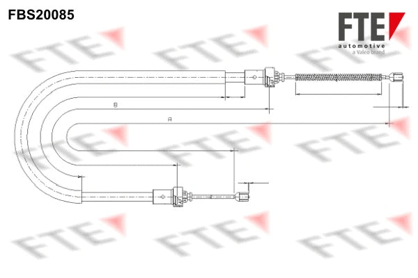 Cable Pull, parking brake (FBS20085)