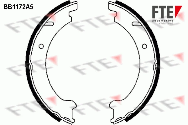 Brake Shoe Set, parking brake (BB1172A5)
