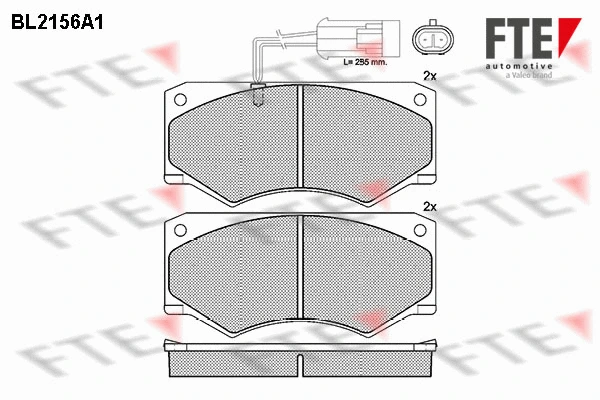Brake Pad Set, disc brake (BL2156A1)