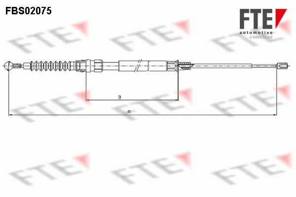 Cable Pull, parking brake (FBS02075)