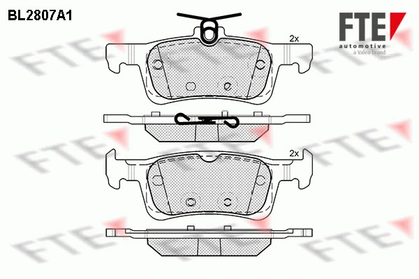 Brake Pad Set, disc brake (BL2807A1)