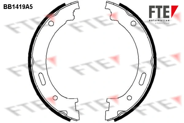 Brake Shoe Set, parking brake (BB1419A5)