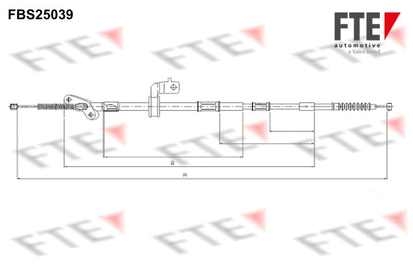 Cable Pull, parking brake (FBS25039)