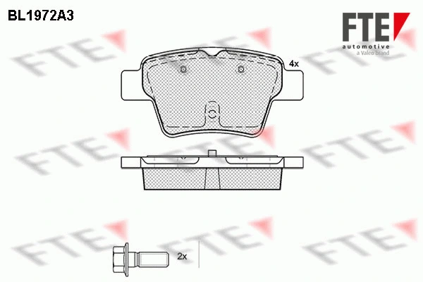 Brake Pad Set, disc brake (BL1972A3)