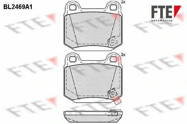 Brake Pad Set, disc brake (BL2469A1)