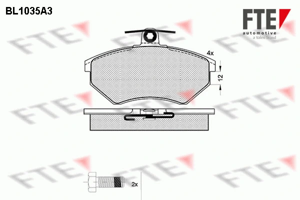 Brake Pad Set, disc brake (BL1035A3)