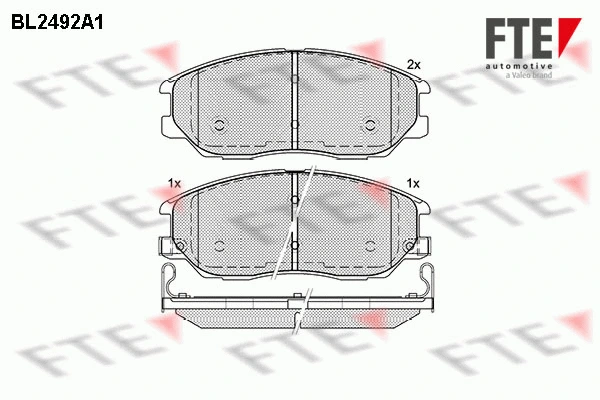 Brake Pad Set, disc brake (9010764)