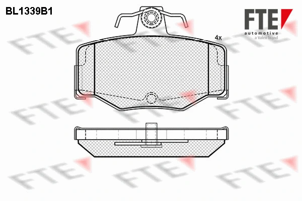 Brake Pad Set, disc brake (BL1339B1)