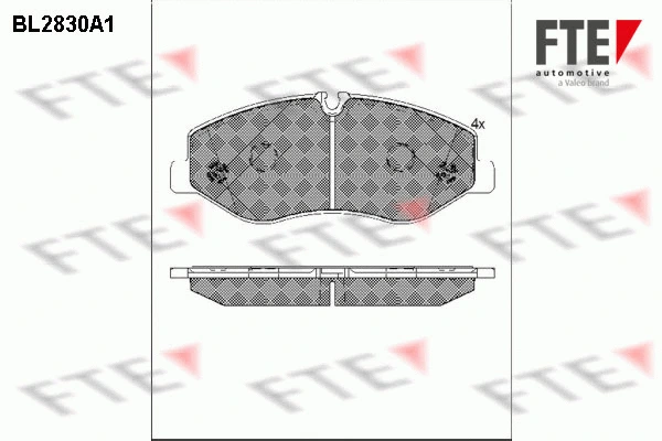 Brake Pad Set, disc brake (BL2830A1)