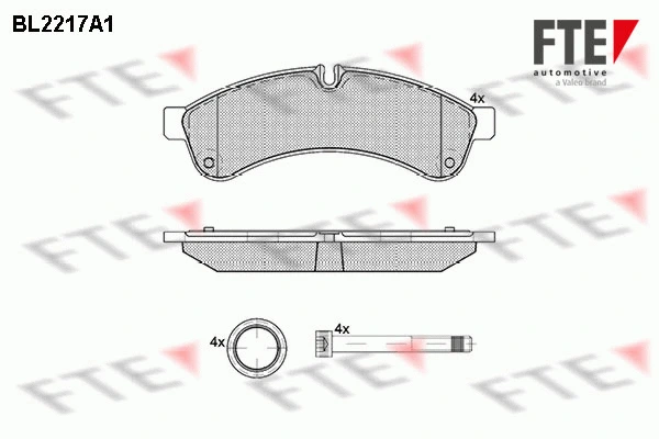 Brake Pad Set, disc brake (BL2217A1)