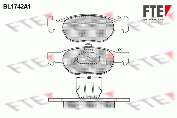 Brake Pad Set, disc brake (9010326)