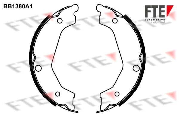 Brake Shoe Set, parking brake (BB1380A1)