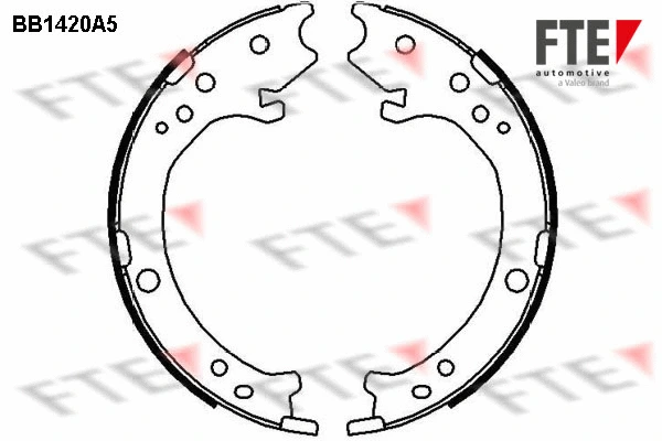 Brake Shoe Set, parking brake (BB1420A5)