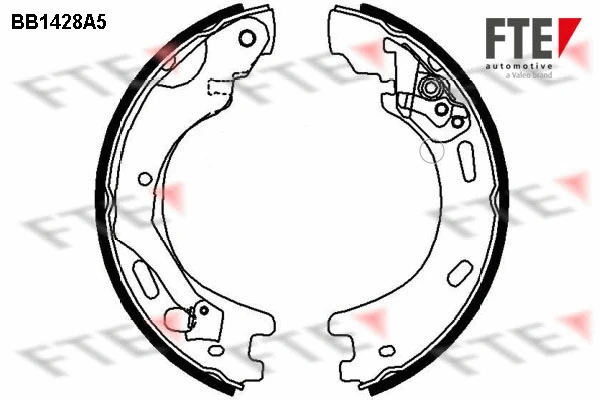 Brake Shoe Set, parking brake (BB1428A5)