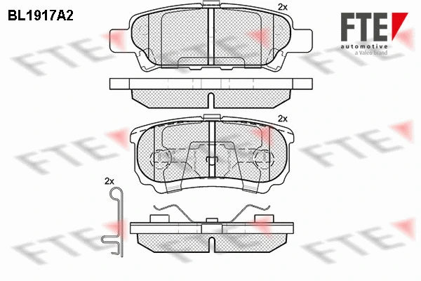 Brake Pad Set, disc brake (BL1917A2)
