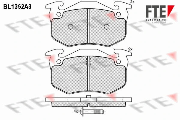 Brake Pad Set, disc brake (BL1352A3)