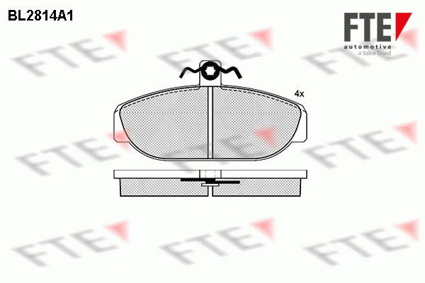 Brake Pad Set, disc brake (BL2814A1)