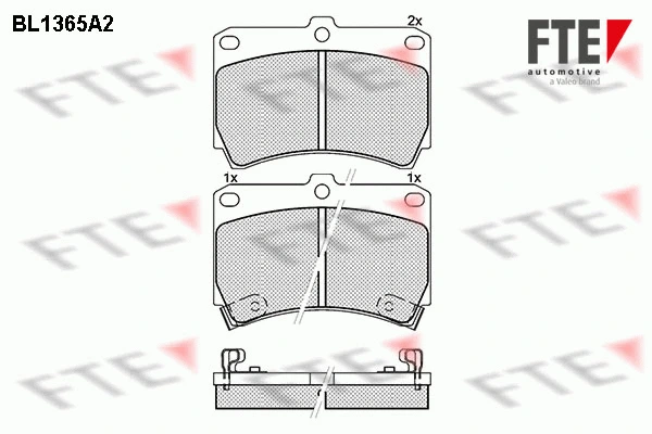 Brake Pad Set, disc brake (BL1365A2)