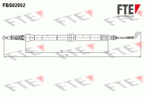 Cable Pull, parking brake (FBS02052)