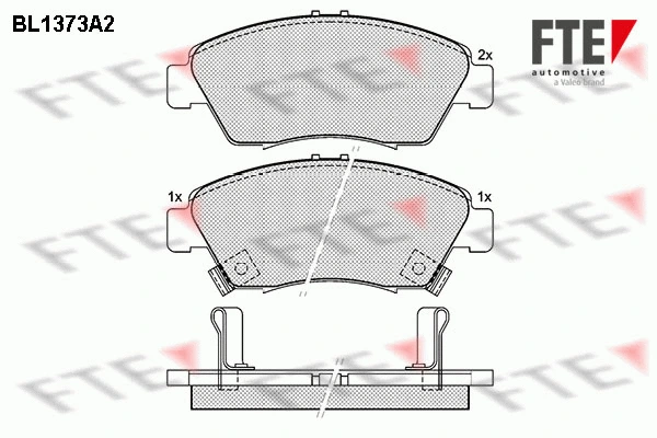 Brake Pad Set, disc brake (BL1373A2)